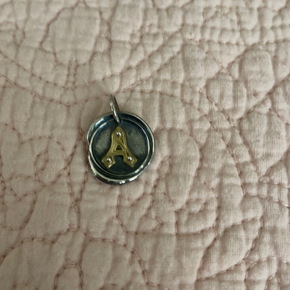 Waxing Poetic letter A charm